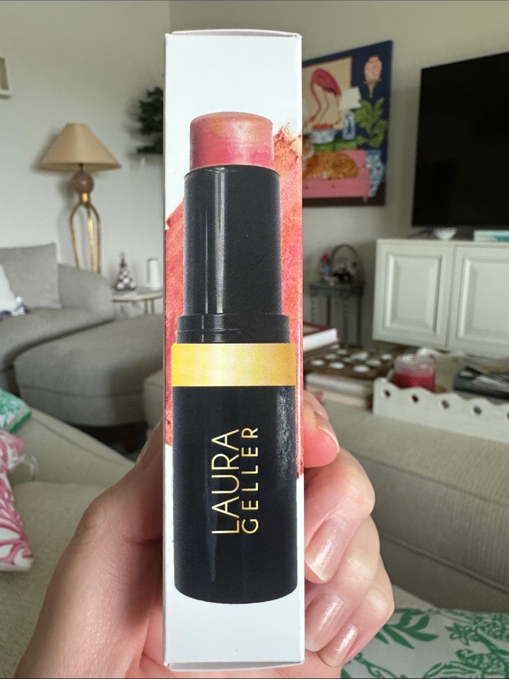 Laura Geller Italian Marble Stick Blush Apricot Spritz New